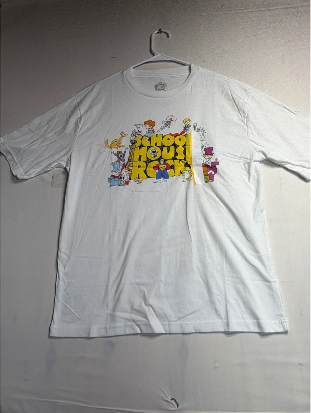 Vintage 90s Schoolhouse Rock T-Shirt White Cartoon Graphic Tee Small